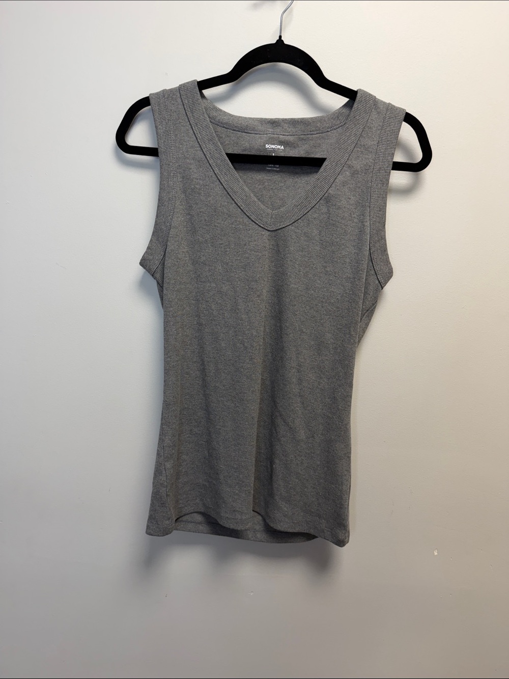Sonoma | Heather Gray V-Neck Tank Top